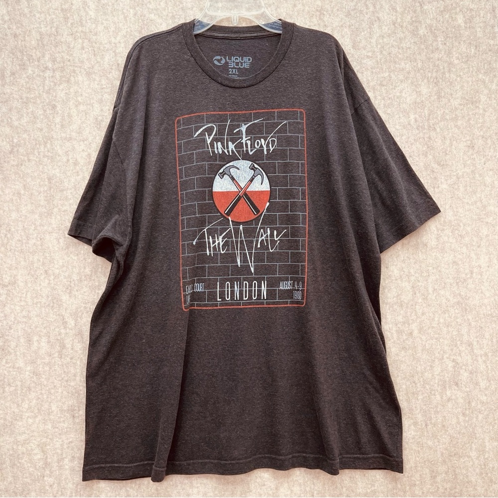 Men's Vintage 1980s Pink Floyd The Wall London Concert Tshirt 2 XL - Picture 3 of 7